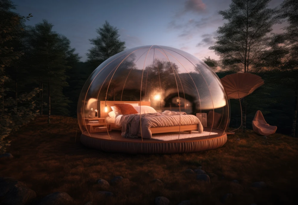 cozy bubble tent